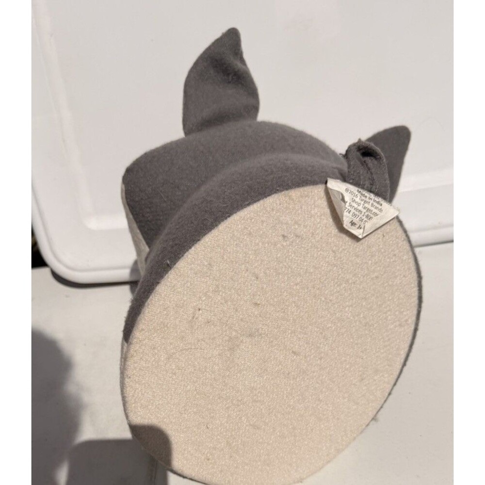 Target Pillowfort Gray Wolf Head Plush 3-D Wall Mount 2016 Retired! - Picture 5 of 6